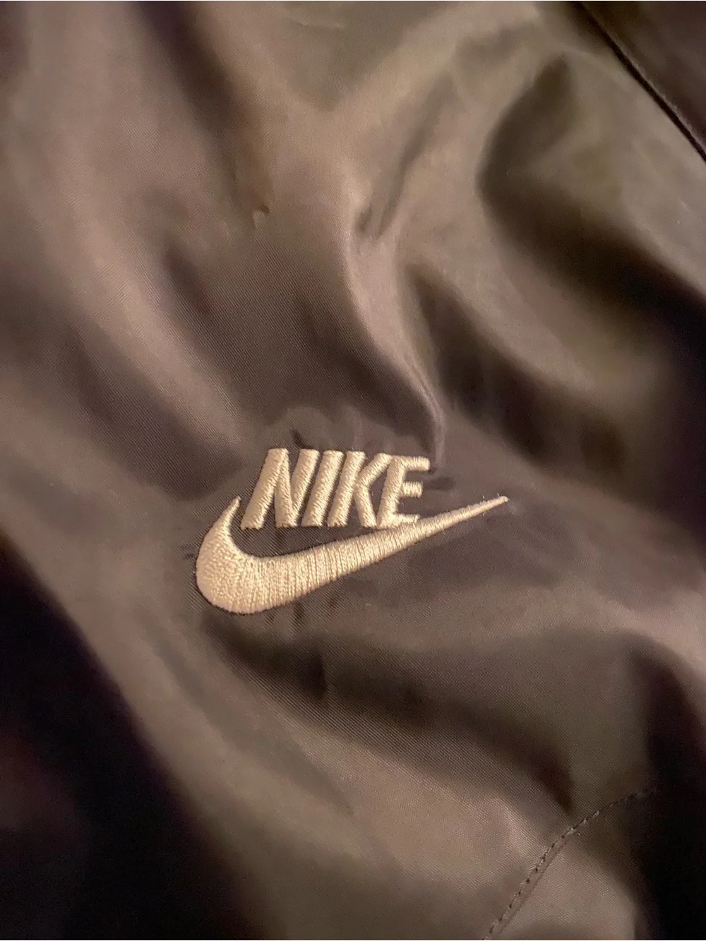 Nike Black Hooded Windbreaker Jacket with Subtle Logo